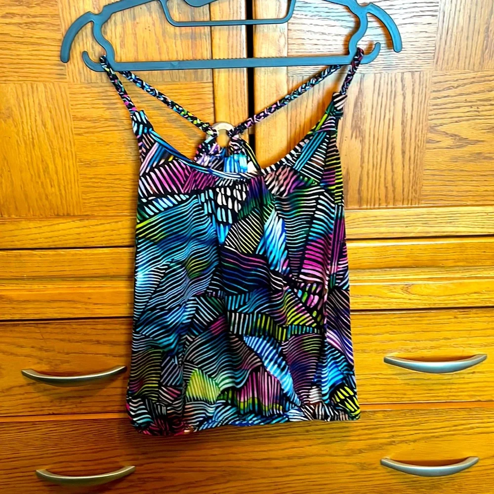 🕉Small Woman’s Multi Colored Racerback Tank🕉 - Picture 1 of 2